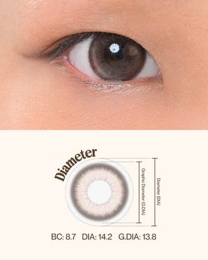 Dewed Coloured Lens - Mocha Rain