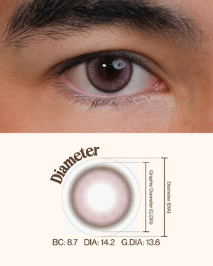 Dewed Coloured Lens - Pink Dew